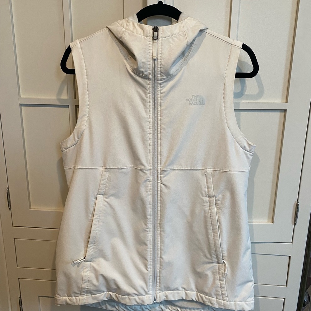 The North Face Women's Off-White Hooded Vest
